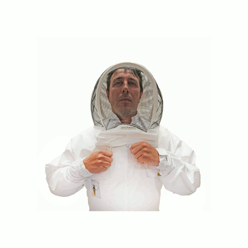 PestFix Professional White Beekeeper Coveralls And 2 Veils